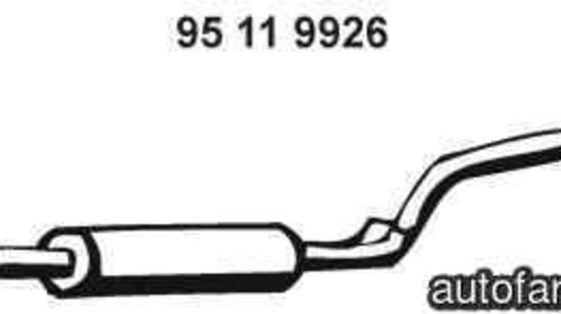 Toba esapamet intermediara VW CADDY III caroserie (2KA, 2KH, 2CA, 2CH) EBERSPÄCHER 95 11 9926