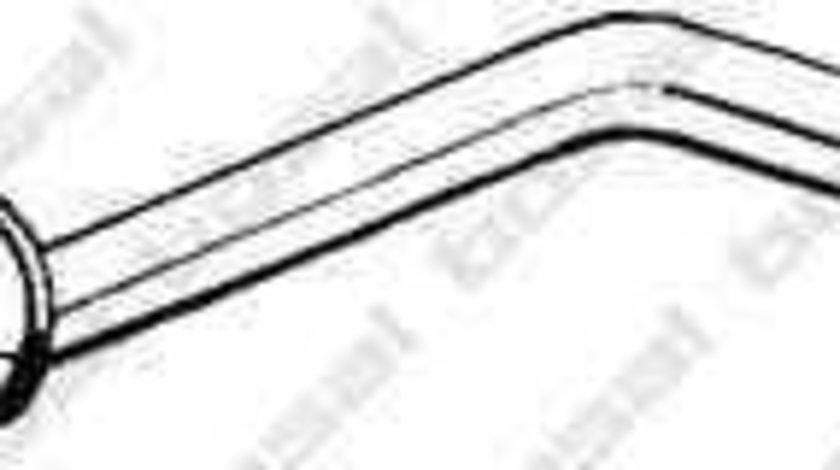 Toba esapamet intermediara VW GOLF I Cabriolet 155 BOSAL 282-531