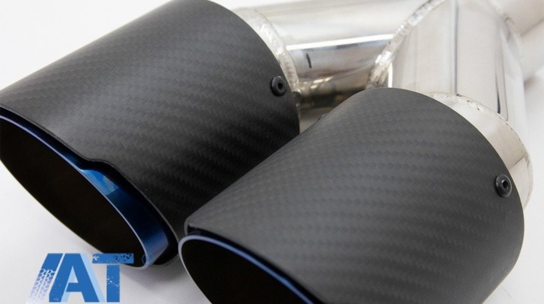 Toba Ornament Sistem de evacuare Carbon Fiber Mat Finisaj Albastru Editie Limitata 6.3cm