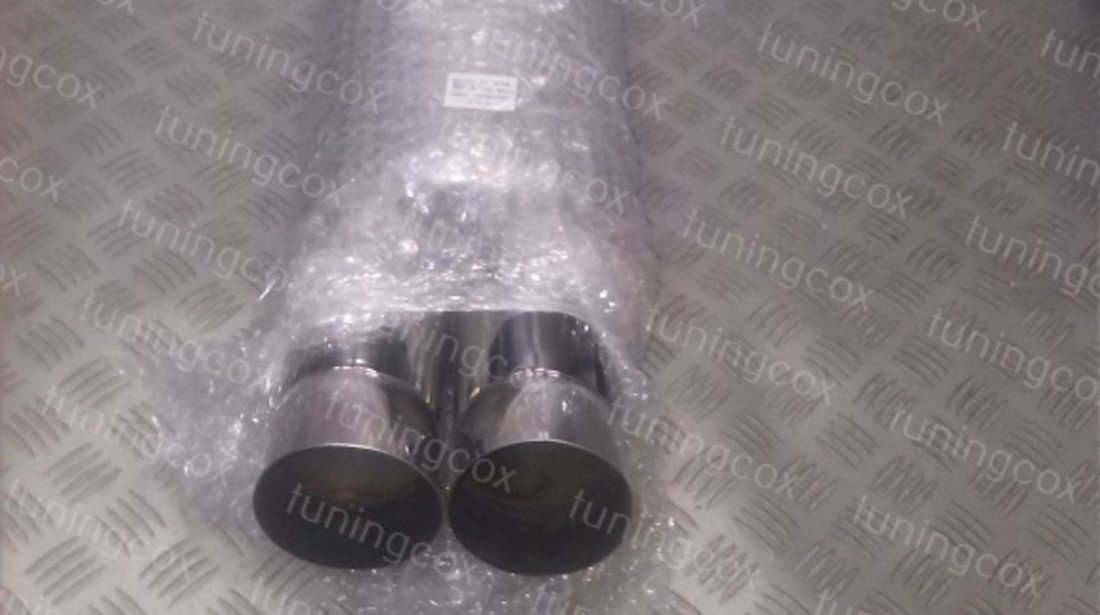 Toba sport cu 2 iesiri ridicate din inox