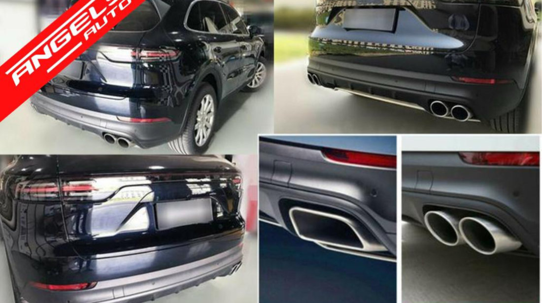 Tobe Ornamente Evacuare Porsche Cayenne 9Y0 SUV 3.0 2018-up Crom