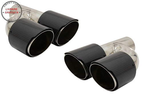 Tobe Ornamente Sistem de evacuare Carbon Fiber Finisaj Lucios 6.3cm- livrare gratuita