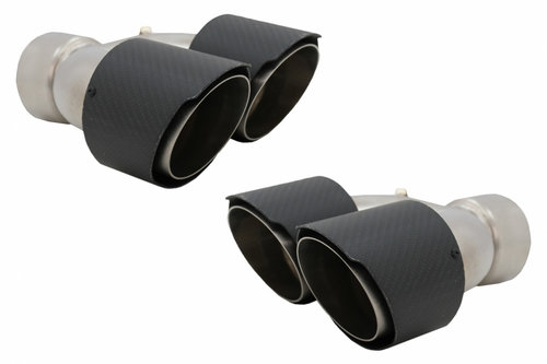 Tobe Ornamente Sistem de Evacuare compatibile cu Land Rover Range Rover Carbon Fiber Finisaj Mat Inl...