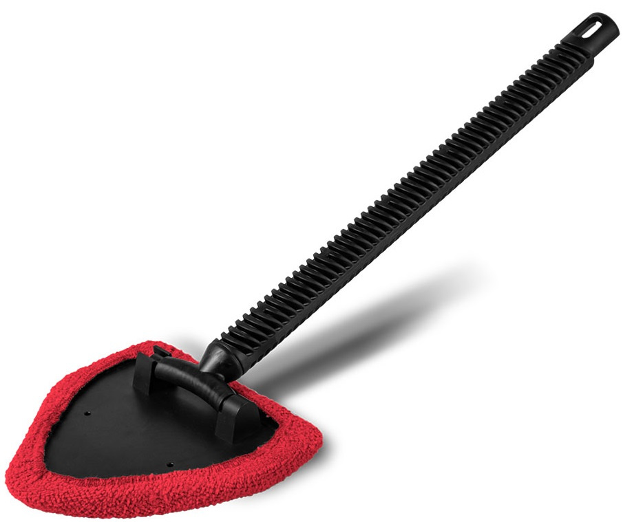 Tom-Par Perie Curatat Geamuri Microfibra Triunghiular Cu Maner 38 cm TMPTP098567