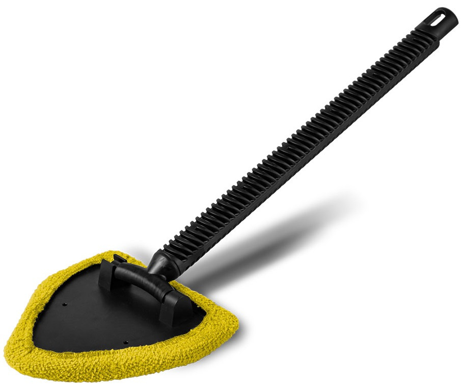 Tom-Par Perie Curatat Geamuri Microfibra Triunghiular Cu Maner 38 cm TMPTP098567