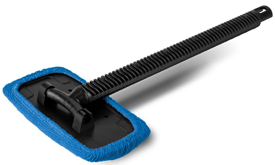 Tom-Par Perie Curatat Geamuri Microfibra Dreptunghiular Cu Maner 38 cm TMPTP098574