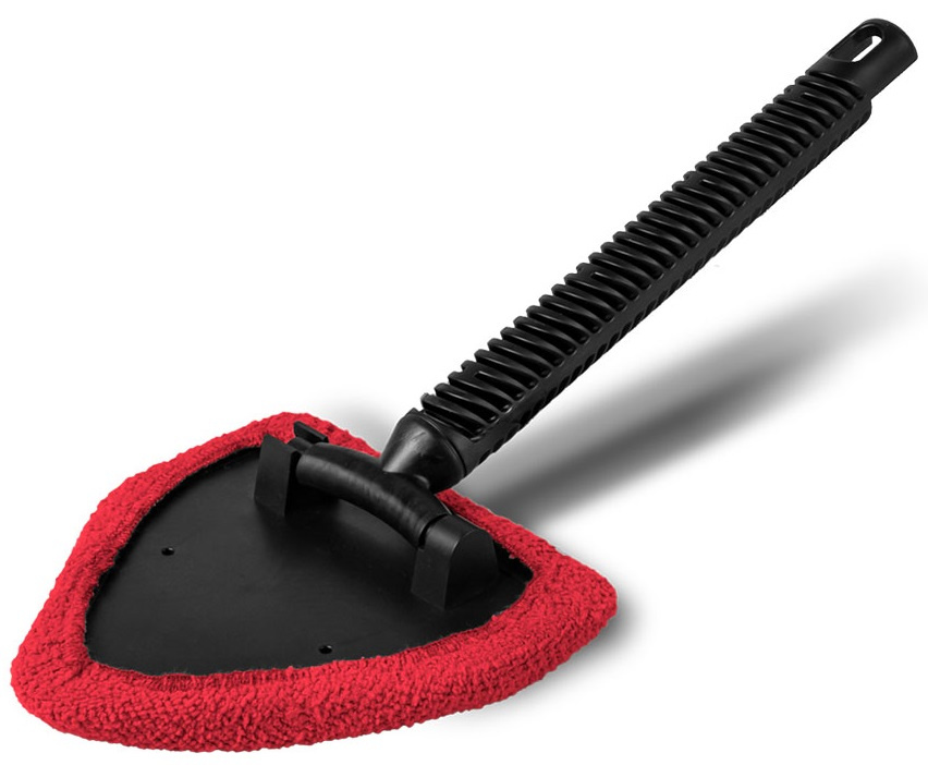 Tom-Par Perie Curatat Geamuri Microfibra Triunghiular Cu Maner 28 cm TMPTP098543