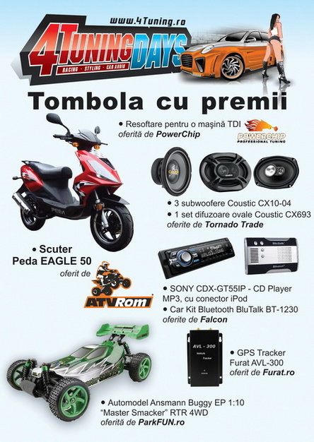 Tombola cu premii la 4TuningDAYS!