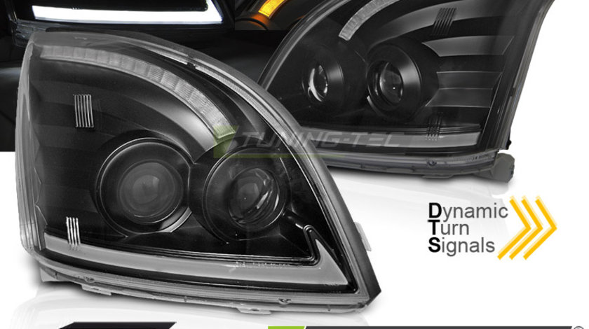 TOYOTA LAND CRUISER 120 03-09 TUBE LIGHT SEQ LED BLACK