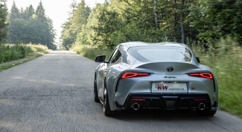 Toyota Supra cu suspensie KW Variant 3