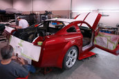 Tractorri: Gallardo inside, Mustang outside