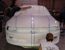 Tractorri: Gallardo inside, Mustang outside
