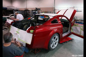 Tractorri: Gallardo inside, Mustang outside