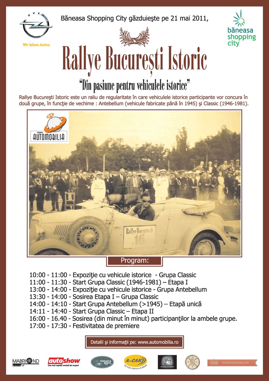 Traditie si eleganta in acest week-end: Raliul Istoric al Bucurestiului Traditie si eleganta in acest week-end: Raliul Istoric al Bucurestiului