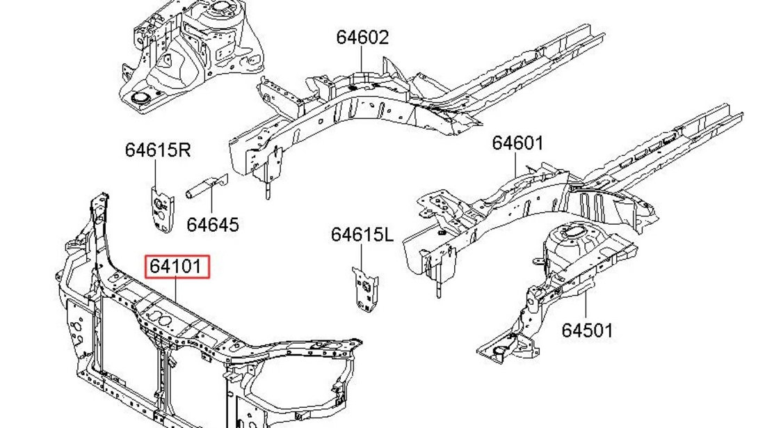 Trager Am Hyundai Accent 3 2005-2010 641011E001