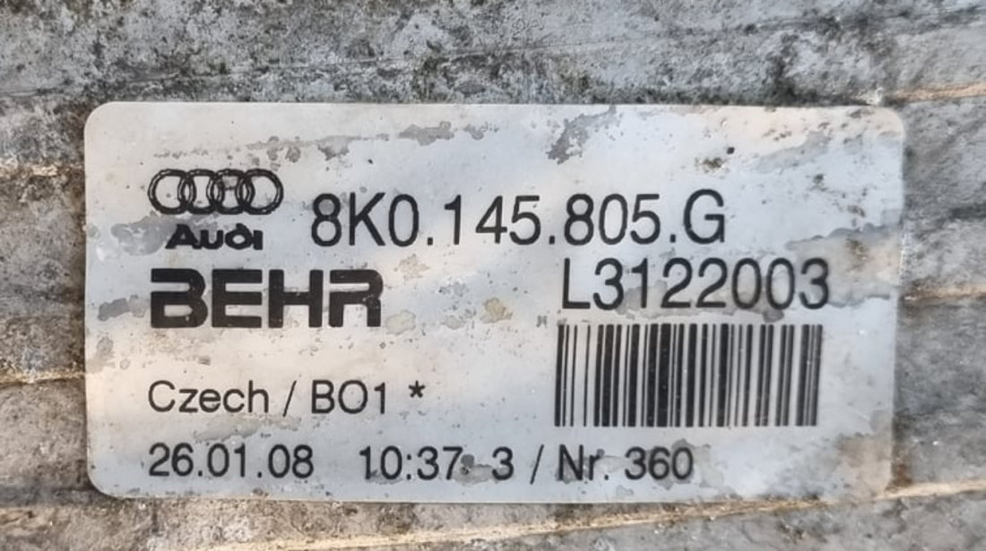 Trager complet (radiatoare + intercooler + electroventilatoare) Audi A4 B8 2.0 TDI 163 cai motor CAHB