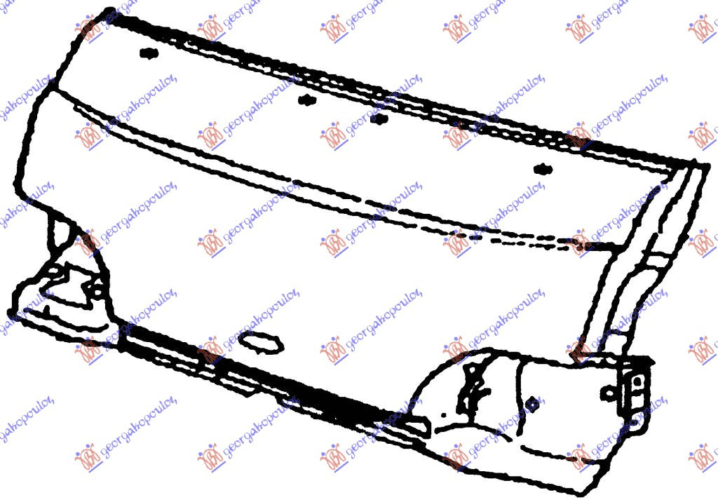 Trager - Hyundai H100 Van 1993 , 66110-43401