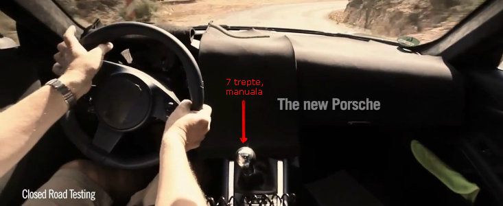 Transmisie manuala in sapte trepte pentru noul Porsche 911