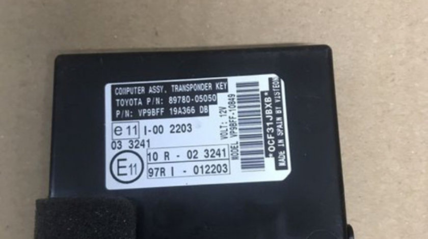 Transponder modul cheie Toyota Toyota Avensis 1.8 VVTi T27 sedan 2009 (8978005050)