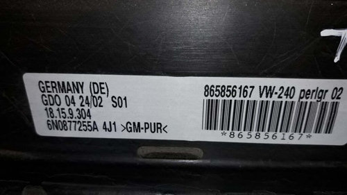 Trapa SOLAR VOLKSWAGEN POLO 6N0 877 255 A / 6N0877255A / 6N0 959 591 A / 6N0959591A6N0 877 255 A / 6...