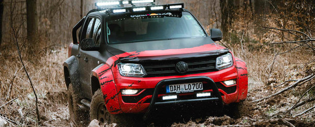 Trece peste orice obstacol care-i apare in cale. Asa arata un VW AMAROK tunat de nemti