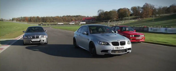 Trei generatii BMW M3, un singur circuit: M3 E30, M3 E46 si M3 E92 isi dau intalnire la Brands Hatch