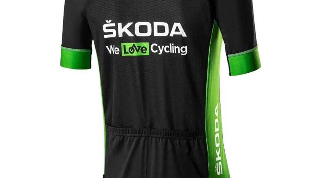 Tricou Dama Oe Skoda We Love Cycling WLC Verde / Gri Marime L 000084611J