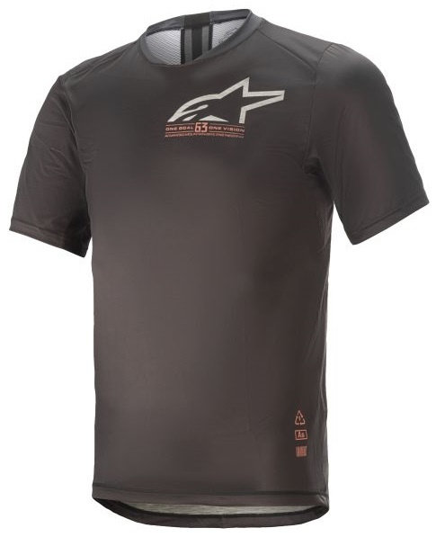 Tricou Moto Barbati Alpinestar Alps 6.0 V2 SS Jersey Negru / Portocaliu Marimea M 17639211793M