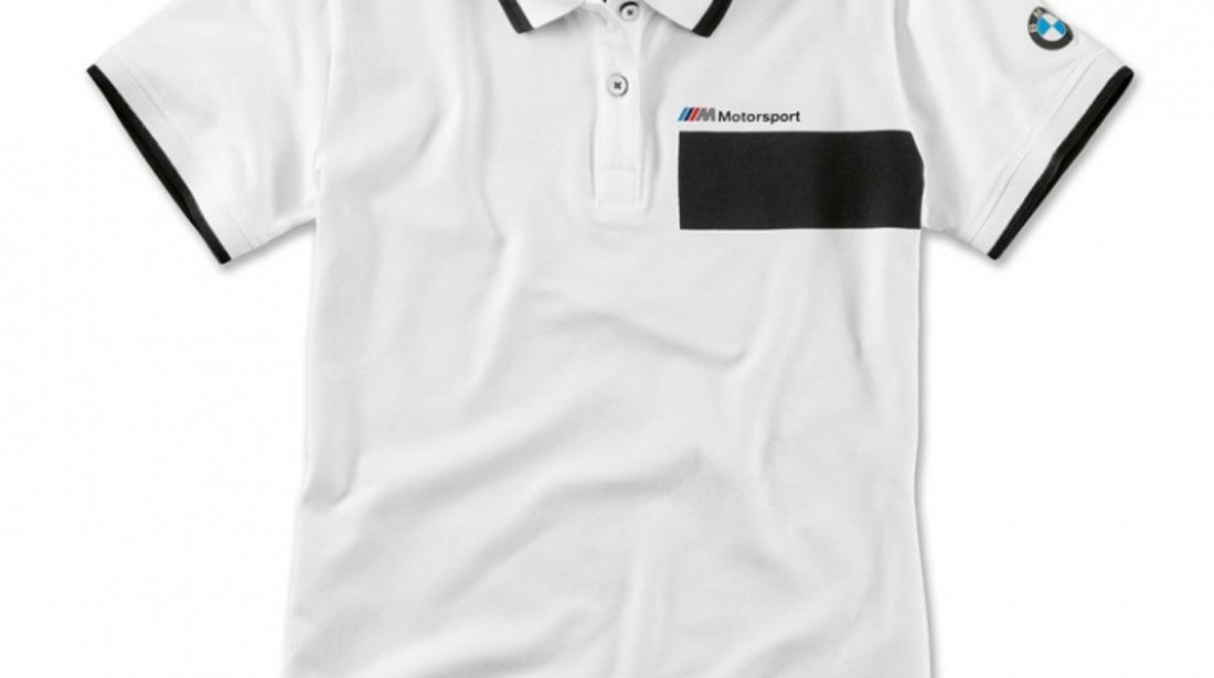 Tricou Polo Dama Oe Bmw M Motorsport Lifestyle Alb / Negru Marimea XS 80142461076