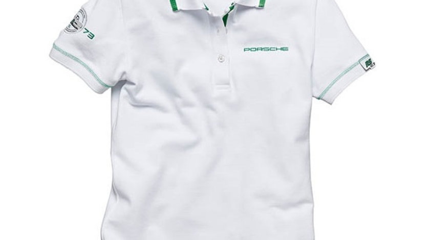 Tricou Polo Dama Oe Porsche RS 2.7 Alb / Verde Marime M WAP95800M0H