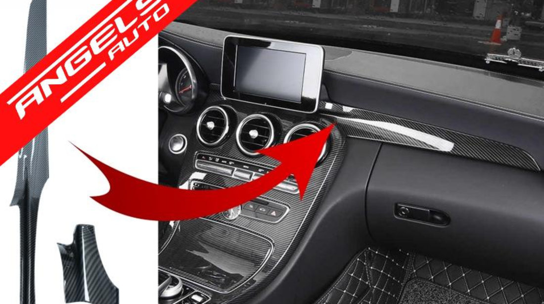 Trim Interior Consola Mercedes C-Class W205 GLC X253 Carbon