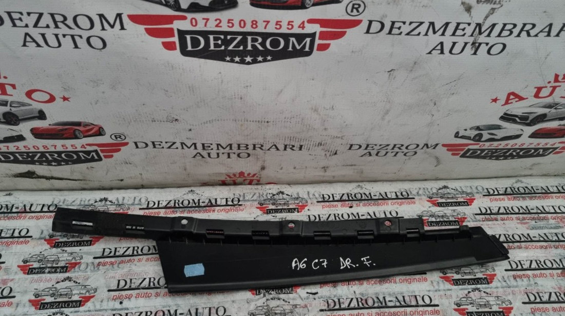 Trim / Ornament usa dreapta fata exterior Audi A6 C7 Facelift Avant cod piesa : 4g0837902