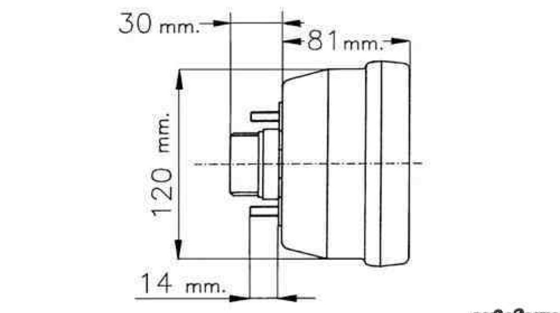 Tripla Lampa spate IVECO DAILY I platou / sasiu EUROLITES LEART 37.082.000