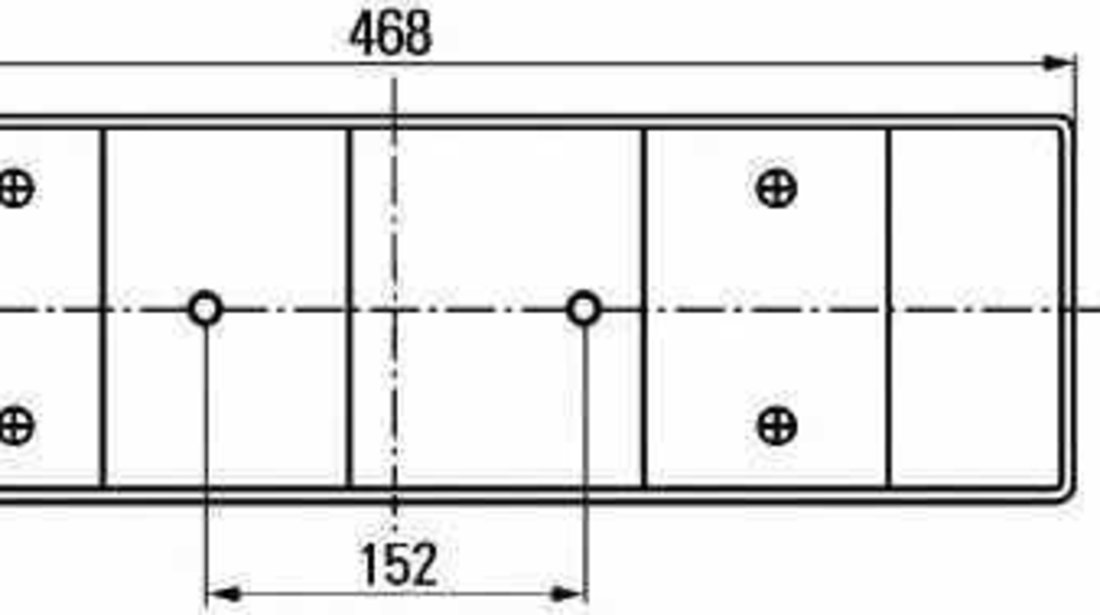 Tripla Lampa spate MAN TGA HELLA 2VD 008 204-251