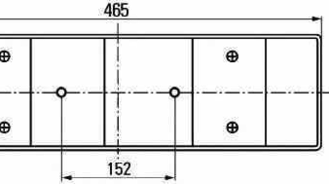 Tripla Lampa spate MERCEDES-BENZ ATEGO HELLA 2VD 008 204-091