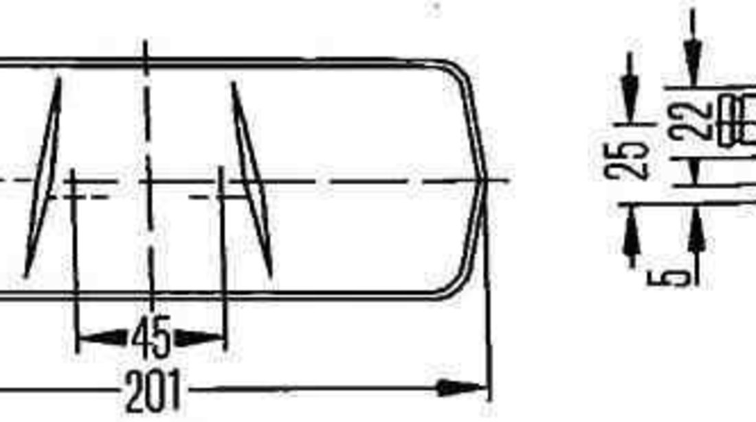 Tripla Lampa spate MERCEDES-BENZ T1 platou / sasiu (601) HELLA 2SE 001 680-291