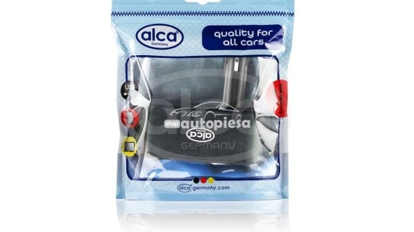 Triplu stecher auto cu USB ALCA 510 200 - produs NOU