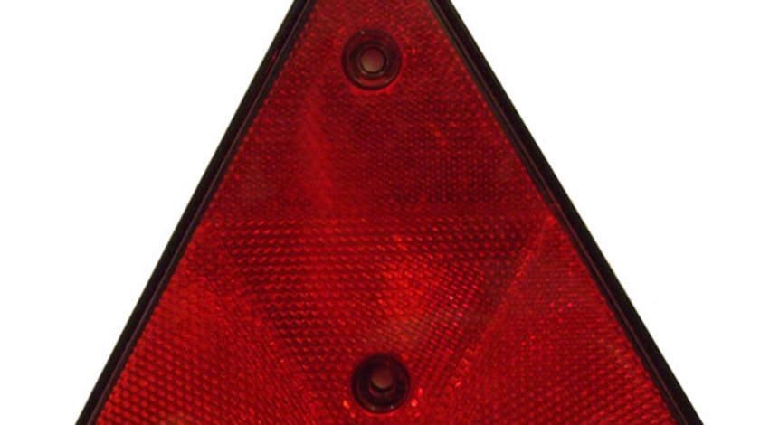 Triunghi / Catadioptru reflectorizant rosu pentru remorca auto