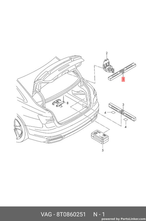 Triunghi reflectorizant Audi A4 B8 2.7 TDI CGKA OEM 8T0860251