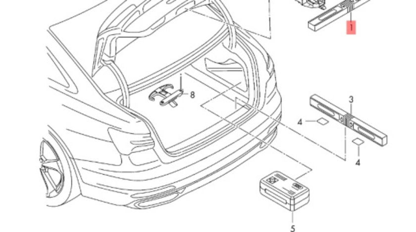 Triunghi reflectorizant Audi A4 B8 2.7 TDI CGKA OEM 8T0860251