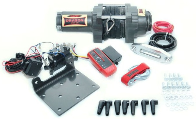 Troliu Atv Dragon Winch 1.4CP, 12V, 1360Kg, 15M DWH3000HD-S