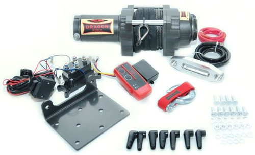 Troliu Atv Dragon Winch 1.4CP, 12V, 1360Kg, 15M DWH3000HD-S