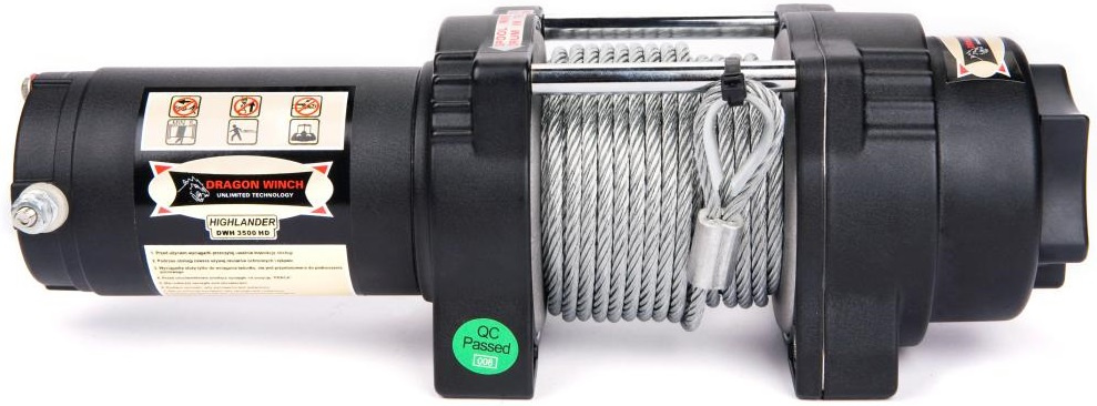 Troliu Atv Dragon Winch 1.6CP, 12V, 1588Kg, 15M DWH3500HD