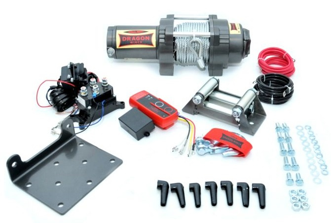 Troliu Atv Dragon Winch 1.9CP, 12V, 2041Kg, 15M DWH4500HD