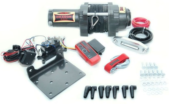 Troliu Atv Dragon Winch 1.9CP, 12V, 2041Kg, 15M DWH4500HD-S