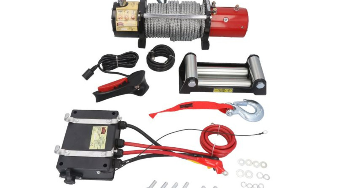 Troliu Atv Dragon Winch 6.8CP, 12V, 5443Kg, 30M DWM12000HDKIT2