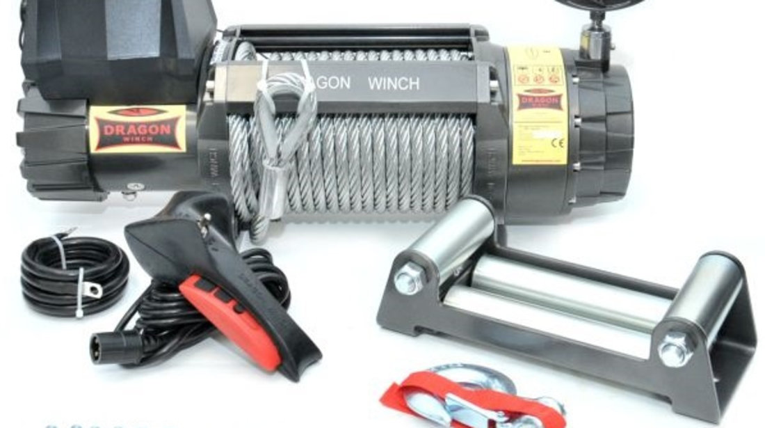 Troliu Atv Dragon Winch 9CP, 12V, 5443Kg, 28M DWH12000HD