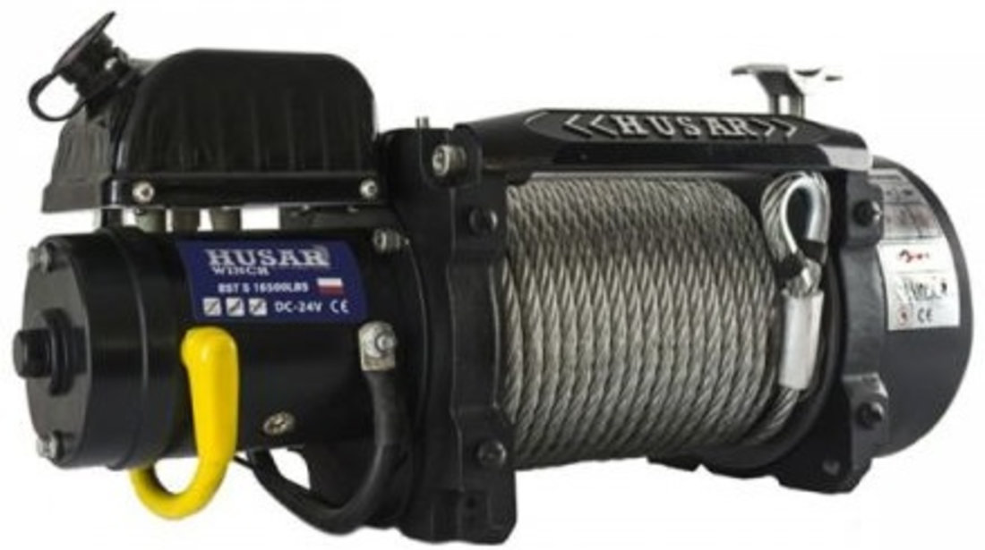 Troliu Atv Husar Winch 4.2CP, 24V, 7484Kg, 30M BSTS16500LBS24V