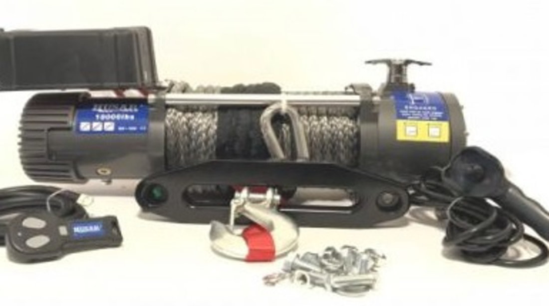 Troliu Atv Husar Winch 5.5CP, 12V, 4536Kg, 28M BST10000LBS12V-S