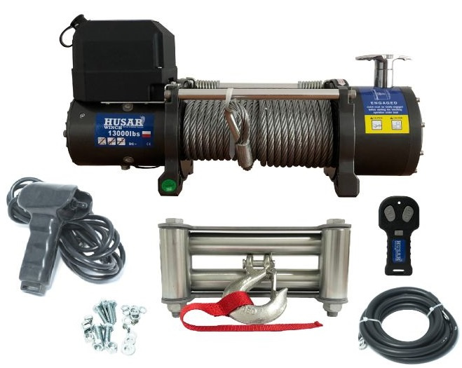 Troliu Atv Husar Winch 6.5CP, 12V, 5897Kg, 20M BSTS13000LBS12V